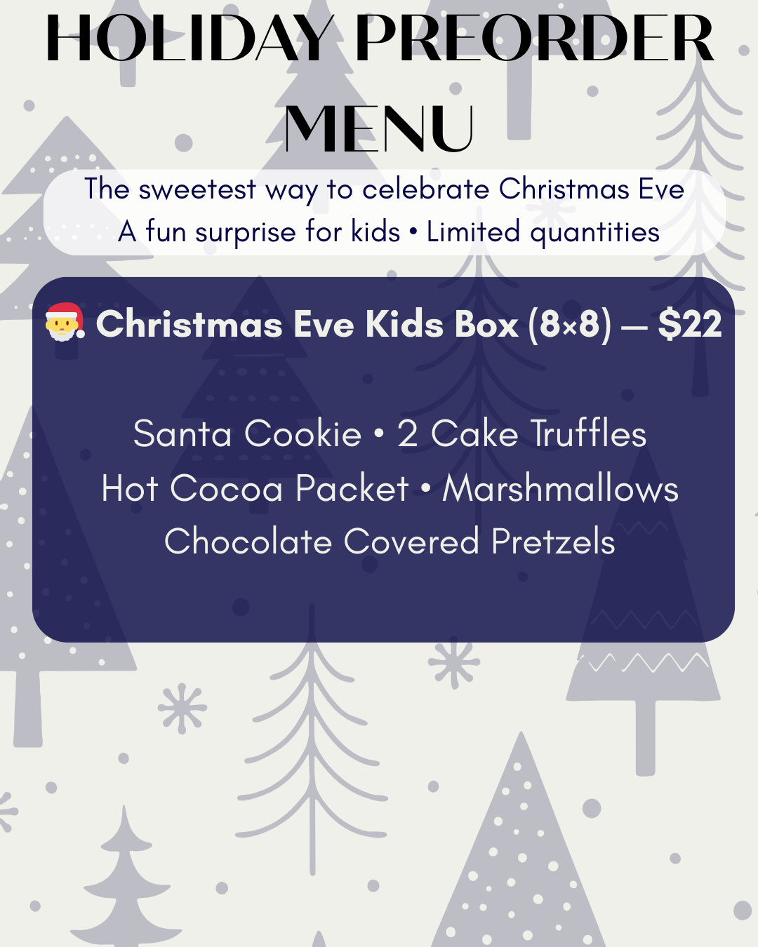 Holiday Dessert Pre-Orders — Gift Boxes