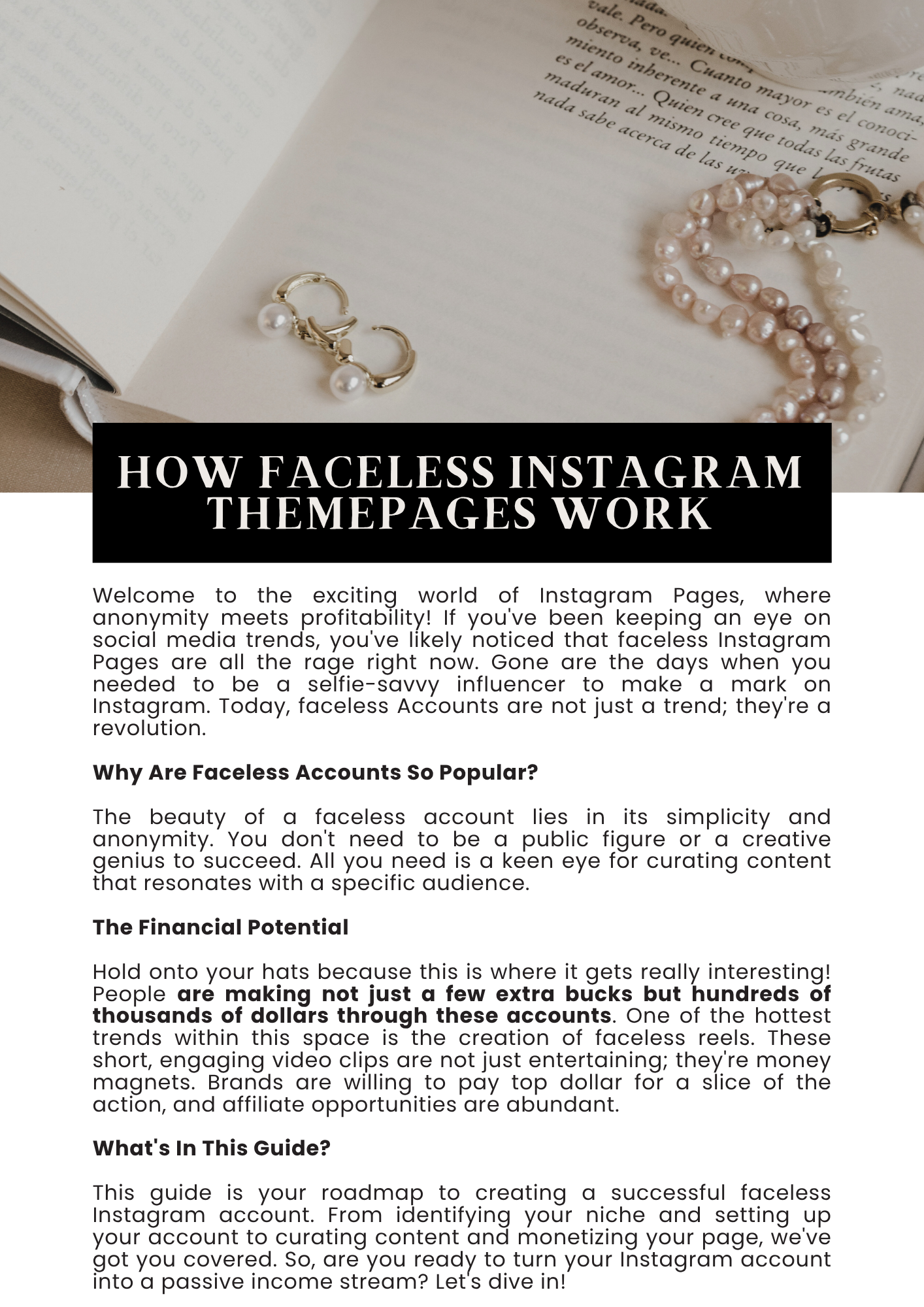 Faceless Digital Marketing Guide eBook