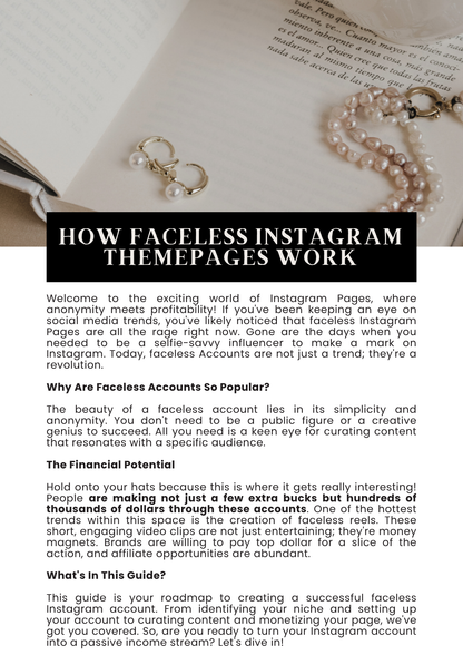 Faceless Digital Marketing Guide eBook