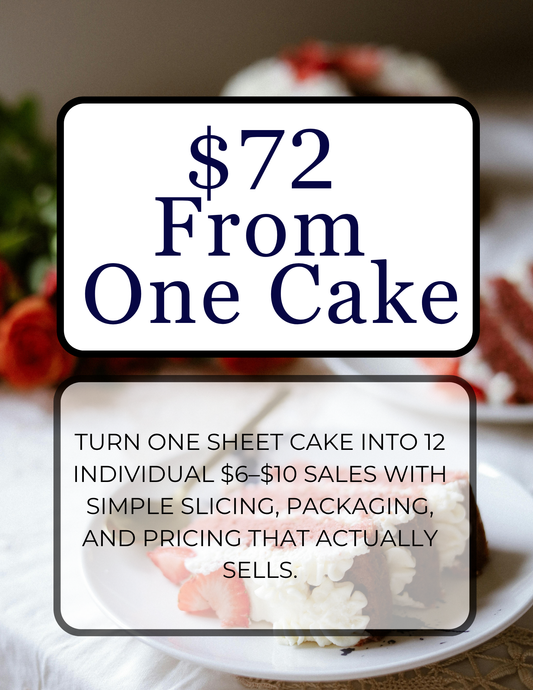 $72 From One Cake
