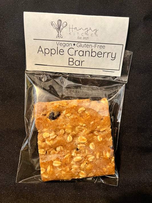 Apple Cranberry Bar (Vegan and Gluten Free)