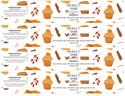 Editable Theme Labels *Fall and Winter*