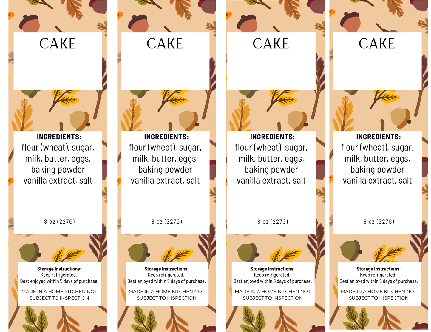 Editable Theme Labels *Fall and Winter*