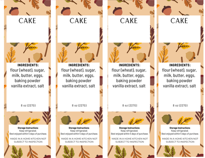 Editable Theme Labels *Fall and Winter*